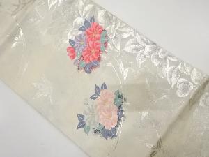 花鳥模様織り出し名古屋帯